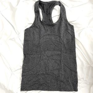 Lululemon swiftly tech racerback tank. Gray. Size 4. Very good condition.